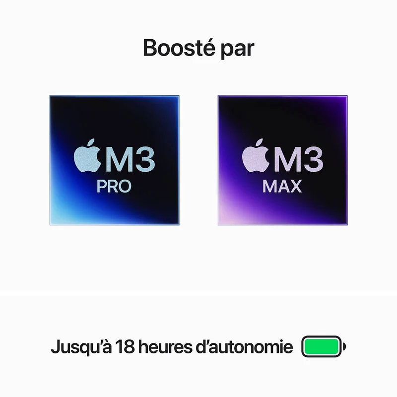 Apple MacBook Pro M3 Pro 14″ Noir sidéral 18Go/512 Go