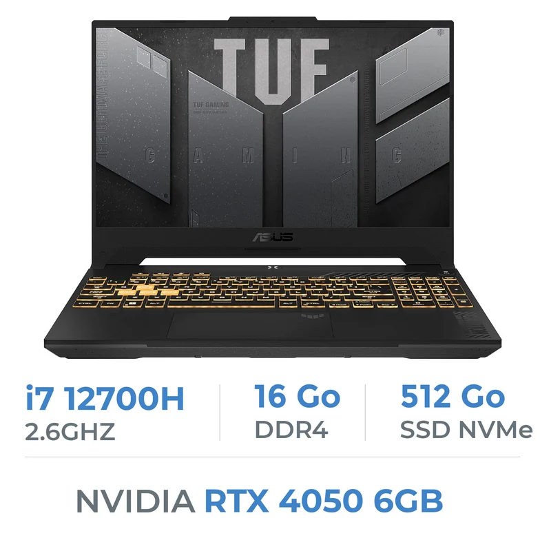ASUS TUF Gaming F15 TUF507ZU4 Intel Core i7 12700H/16GB/512GB SSD/RTX4050 6GB/15.6'' 144Hz