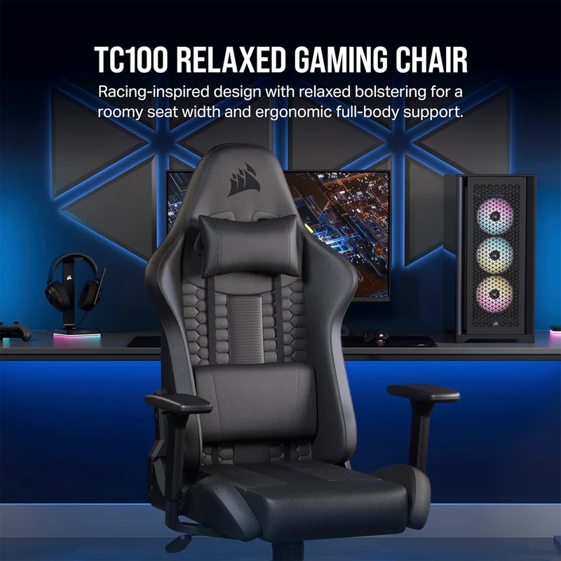 Corsair TC100 Relaxed Leatherette (Noir)
