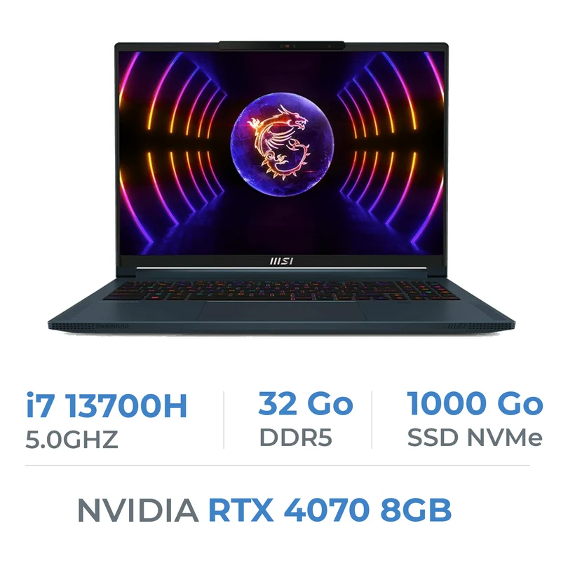 MSI Stealth 16 Studio A13VG i7-13700H/32GB/1TB SSD/RTX4070 8GB/16'' 240Hz IPS QHD