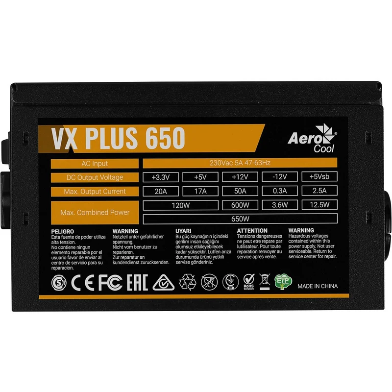 Aerocool VX PLUS 650W