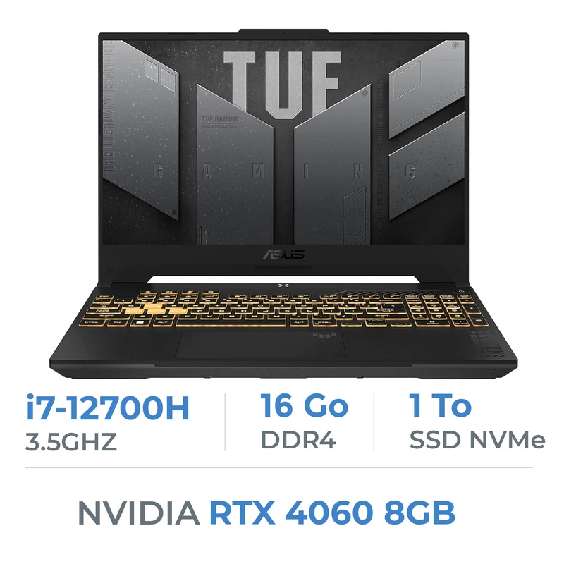 ASUS TUF Gaming F15 TUF507ZV4 Intel Core i7 12700H/16GB/1TB SSD/RTX4060 8GB/15.6'' 144Hz
