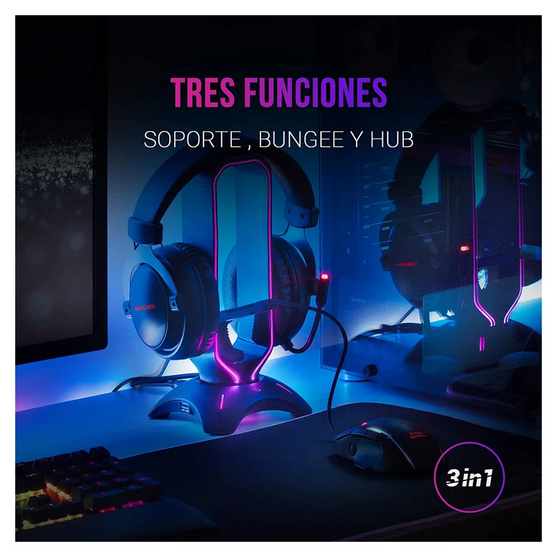 Pack Rapoo VH500C + V500 PRO + V16RGB + MHHPRO 3in1 Rgb