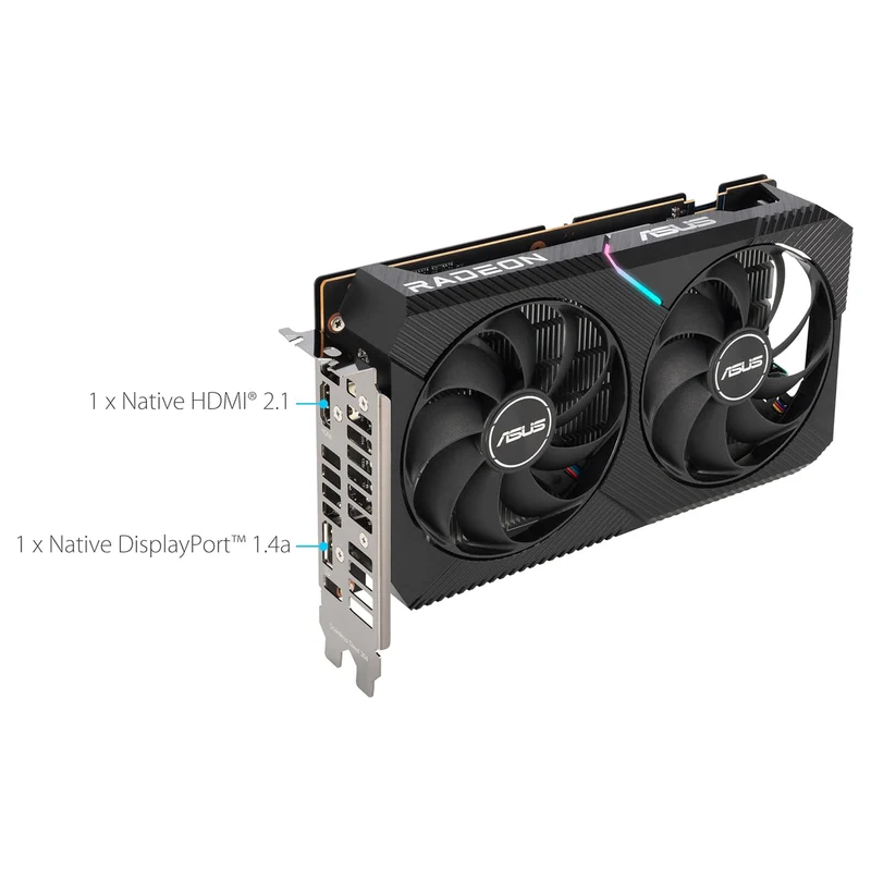 ASUS Radeon RX 6400 DUAL 4GB GDDR6