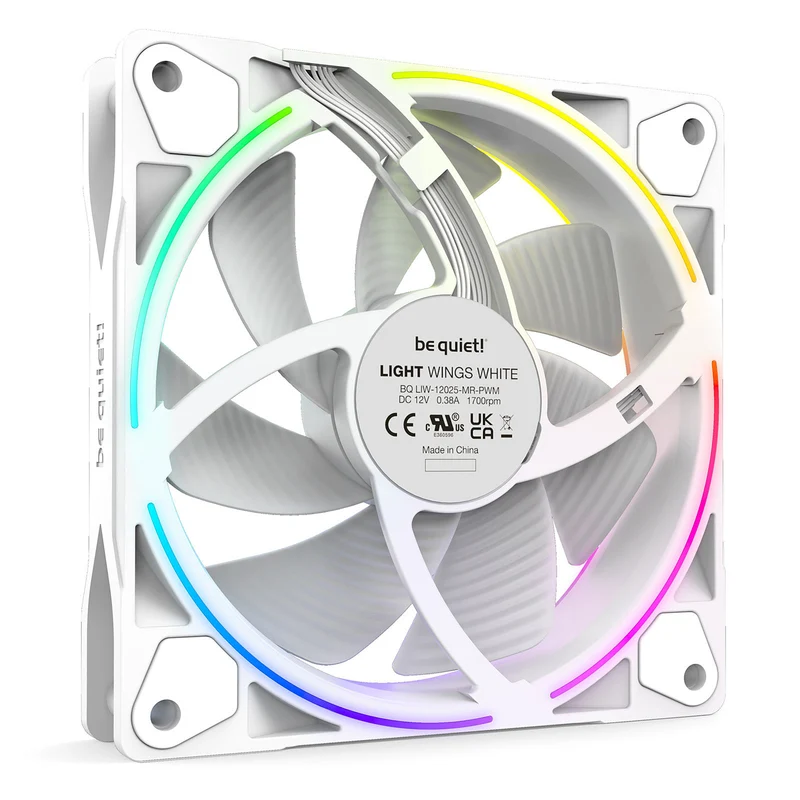 be quiet! Light Wings 120 mm PWM ARGB Triple Pack (Blanc)