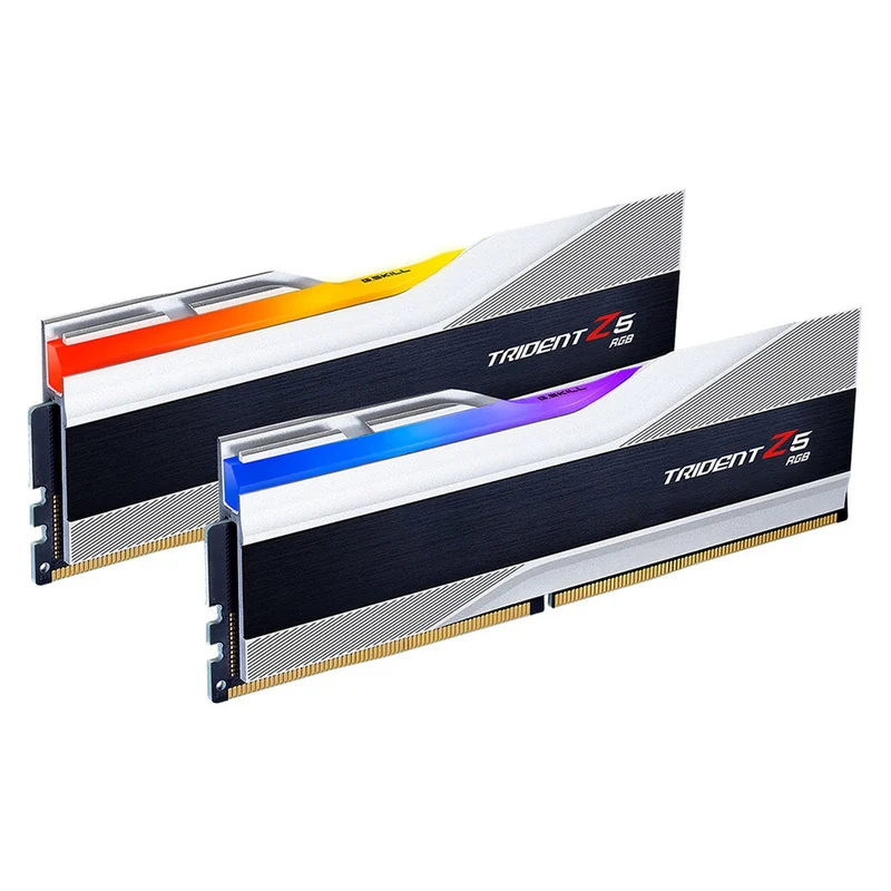 G.Skill Trident Z5 RGB 32Go (2 x 16Go) DDR5 6400 MHz CL32 - Argent