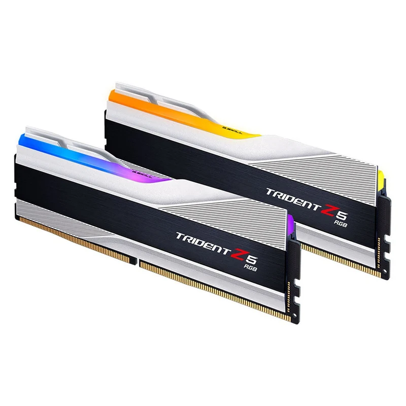 G.Skill Trident Z5 RGB 32Go (2 x 16Go) DDR5 6400 MHz CL32 - Argent