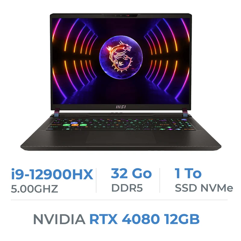 MSI Vector GP68 HX 12VH Intel Core i9-12900HX/32GB/1TB SSD/RTX4080 12GB/16"