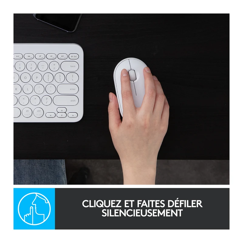 Logitech Pebble M350 (Blanc)