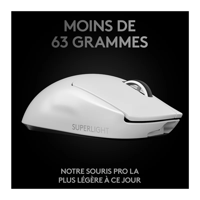 Logitech Pro X Superlight Wireless Gaming (Blanc)