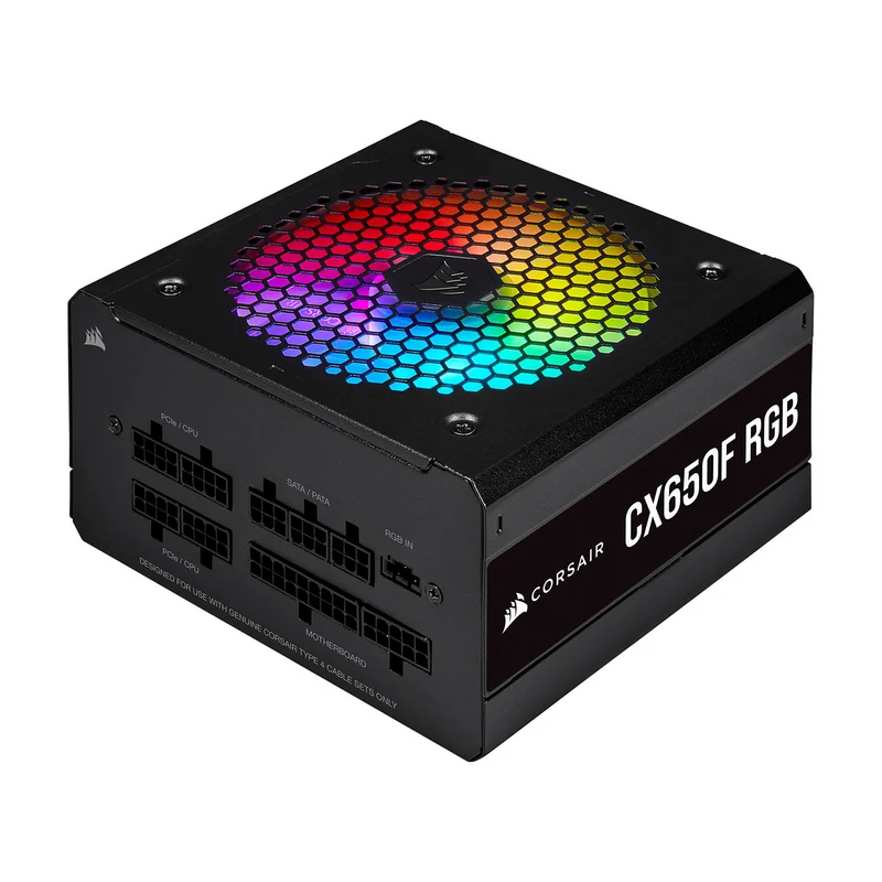 Corsair CX650F RGB 80PLUS Bronze (Noir)