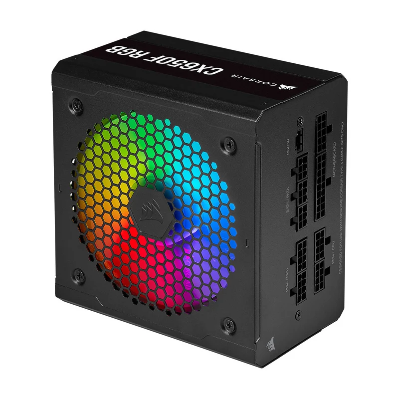 Corsair CX650F RGB 80PLUS Bronze (Noir)