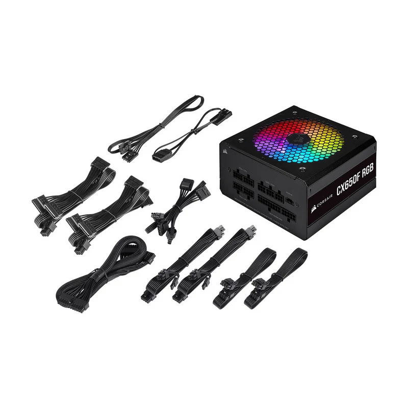 Corsair CX650F RGB 80PLUS Bronze (Noir)