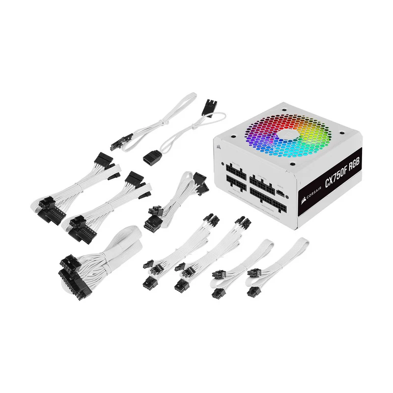 Corsair CX750F RGB 80PLUS Bronze (Blanc)
