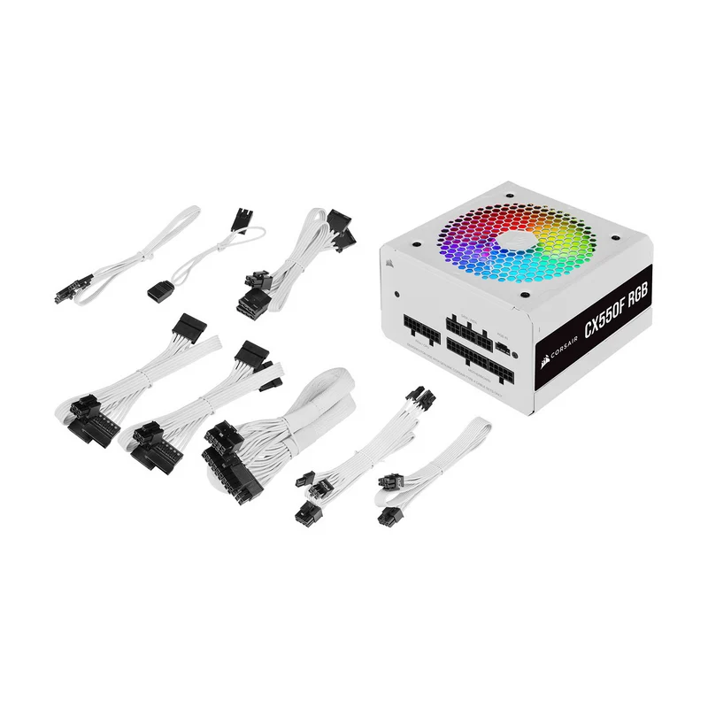 Corsair CX550F RGB 80PLUS Bronze (Blanc)