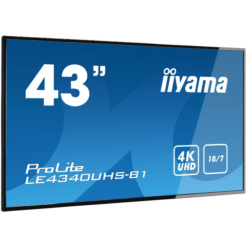 Écran dynamique (digital signage) 43 pouces iiyama Prolite - LE4340UHS-B1