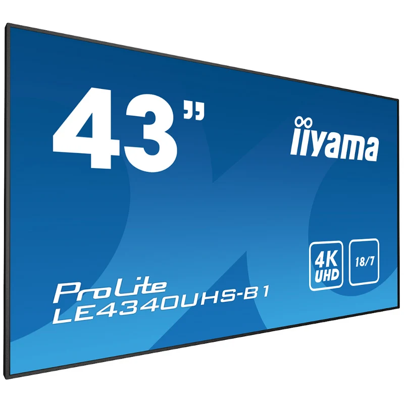 Écran dynamique (digital signage) 43 pouces iiyama Prolite - LE4340UHS-B1