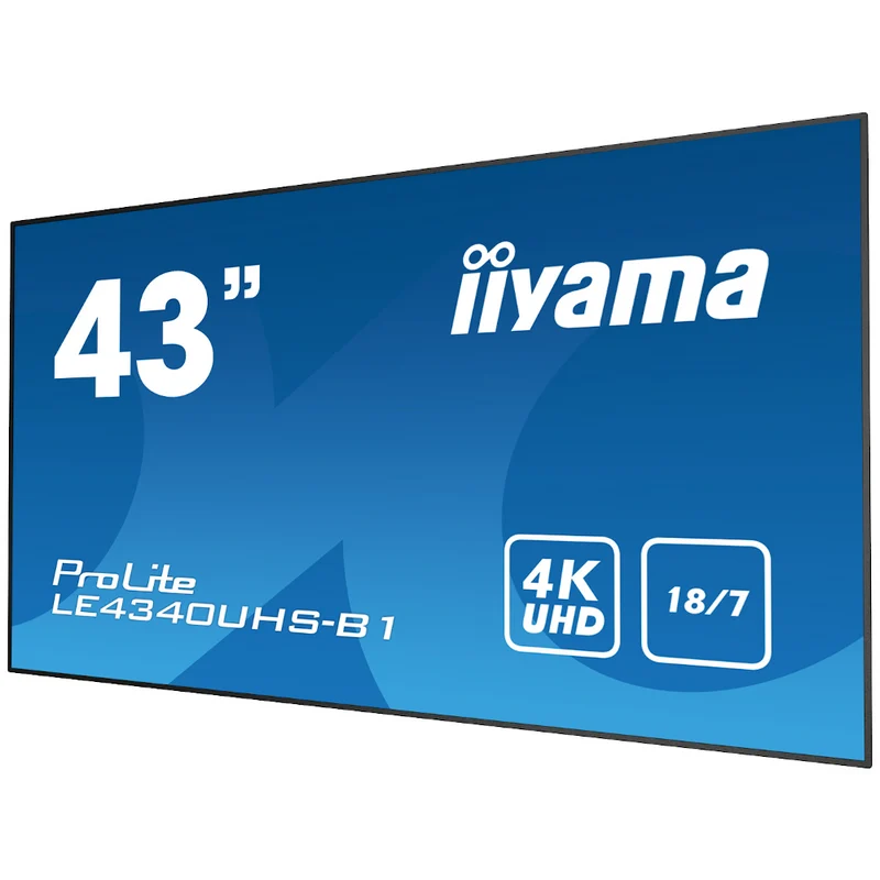 Écran dynamique (digital signage) 43 pouces iiyama Prolite - LE4340UHS-B1