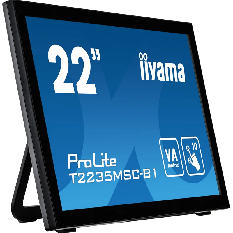 Moniteur tactile capacitif TFT 21,5" VGA/DVI/DP - T2235MSC-B1