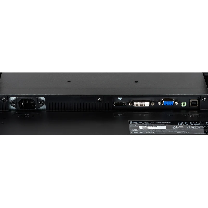 Moniteur tactile capacitif TFT 21,5" VGA/DVI/DP - T2235MSC-B1