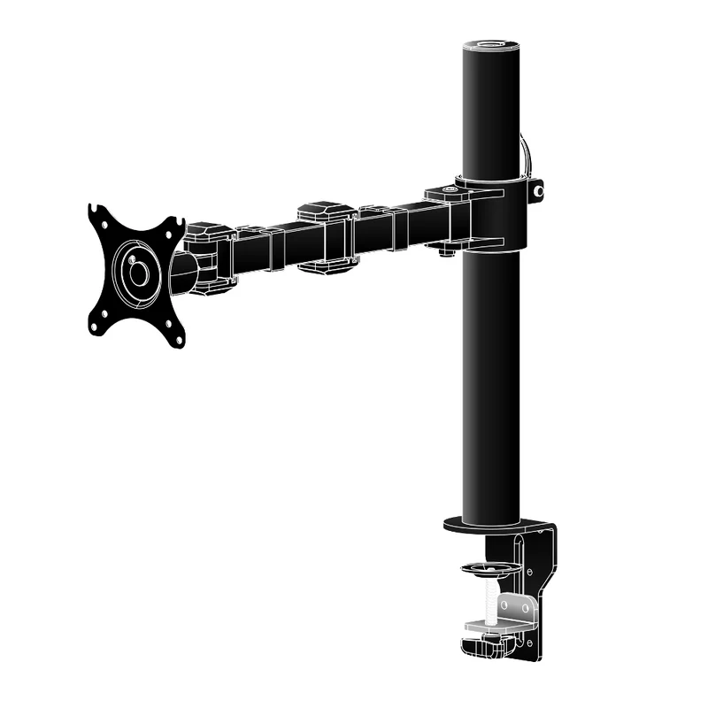 Support de bureau avec pince pour 1 écran - DS1001C-B1