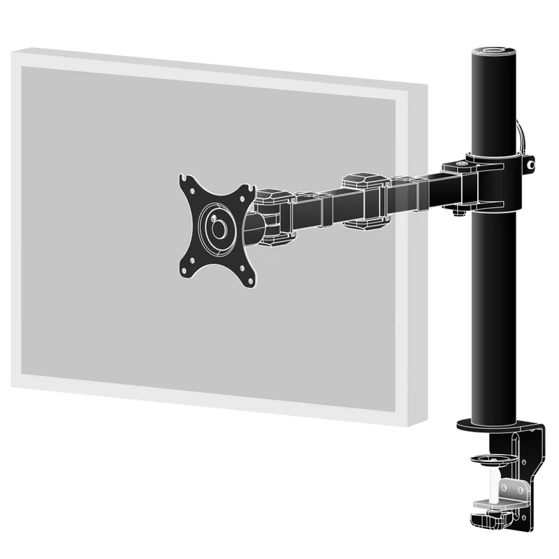 Support de bureau avec pince pour 1 écran - DS1001C-B1