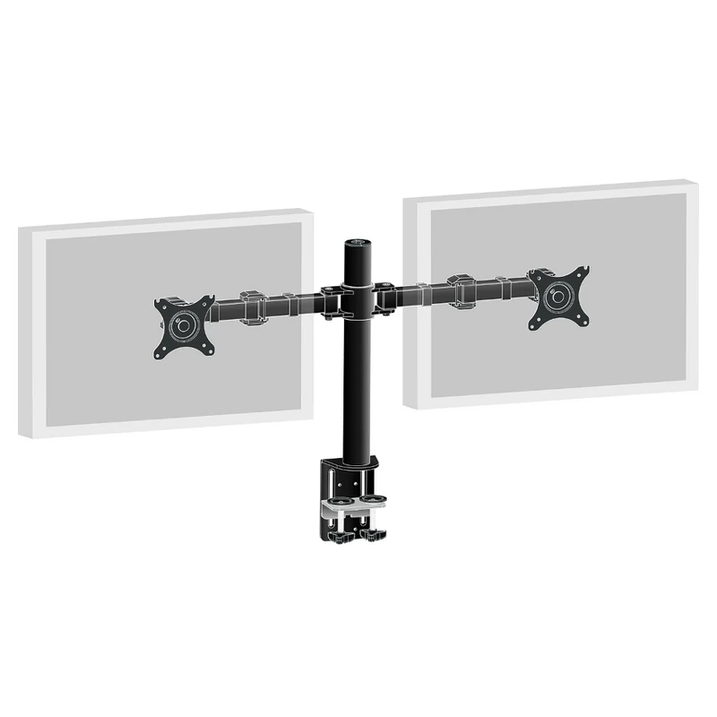 Support de bureau avec pince pour 2 moniteurs - DS1002C-B1