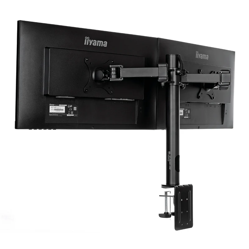 Support de bureau avec pince pour 2 moniteurs - DS1002C-B1