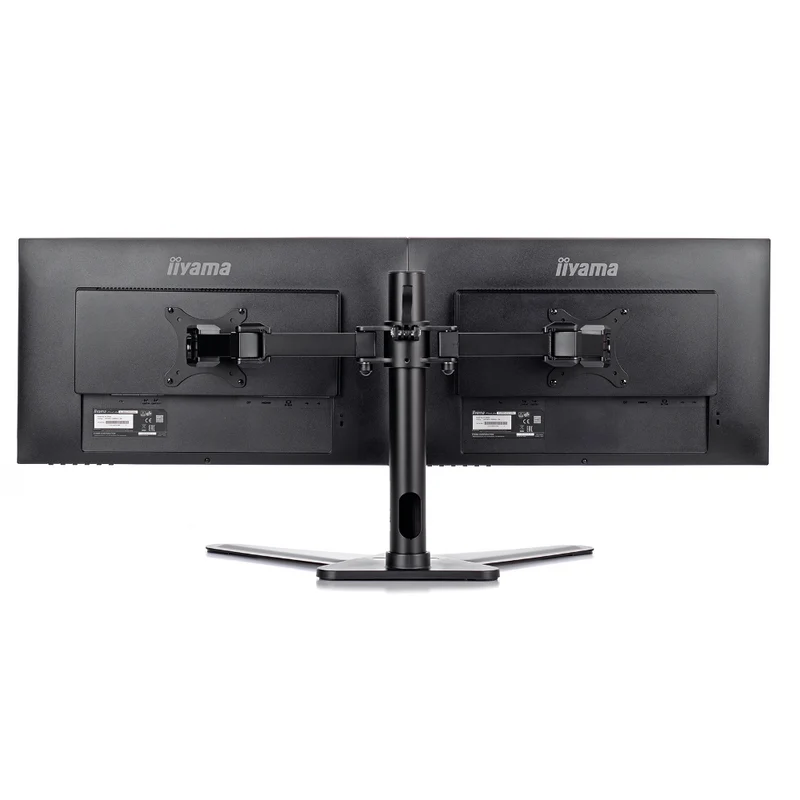 Support de bureau sur pied pour 2 moniteurs - DS1002D-B1