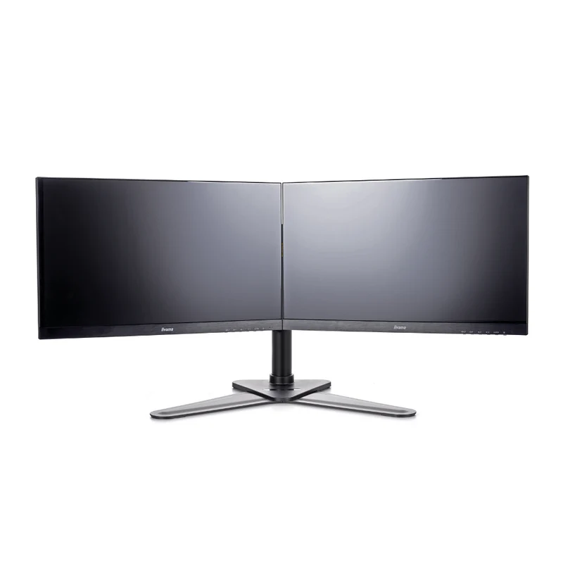 Support de bureau sur pied pour 2 moniteurs - DS1002D-B1