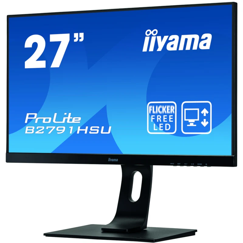 Moniteur LED 27" Full HD VGA HDMI DP slim HP piv- B2791HSU-B1