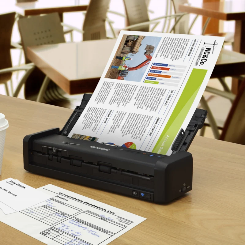 Scanner mobile de document Wi-Fi Epson Workforce DS-360W - B11B242401