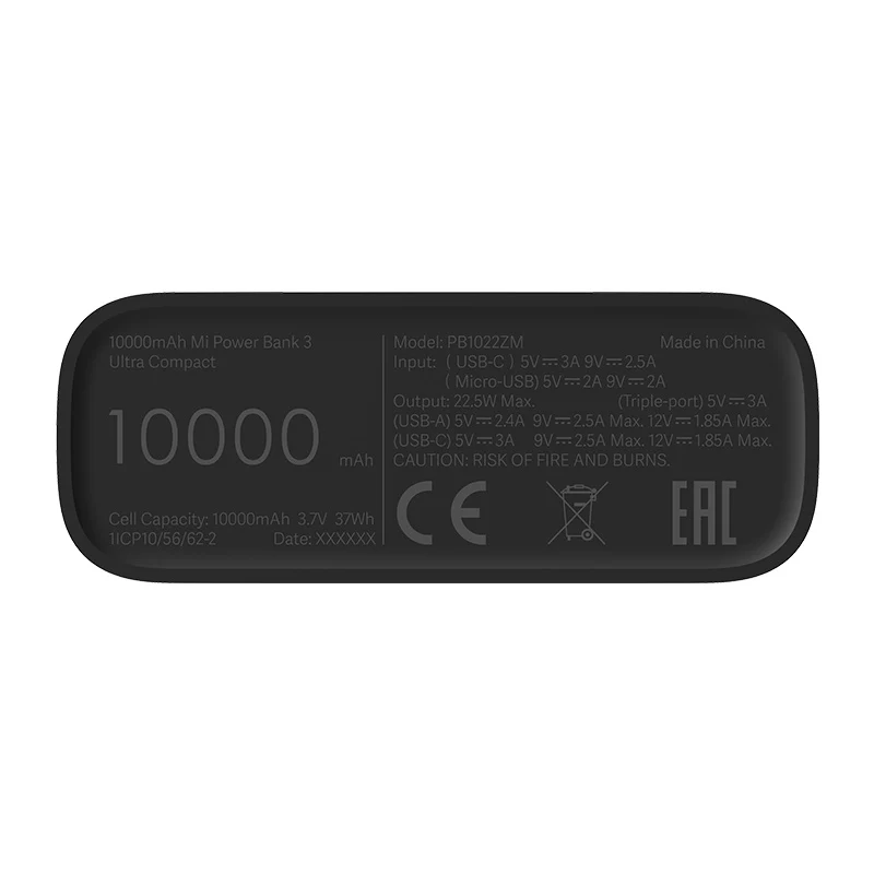 Xiaomi 10000mAh Mi Power Bank 3 Ultra Compact