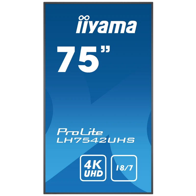 Écran dynamique (digital signage) 75 pouces iiyama Prolite - LH7542UHS-B3