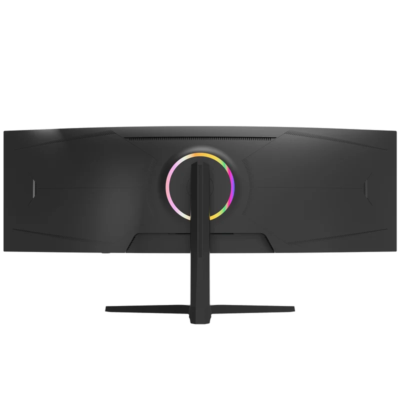 CRUA 49 Inch Ultra-Wide Curved Gaming Monitor | 120Hz | DQHD 5120x1440p | 1500R Curve | AMD FreeSync | Built-in Speakers | Wall Mount | HDMI & DP, Black