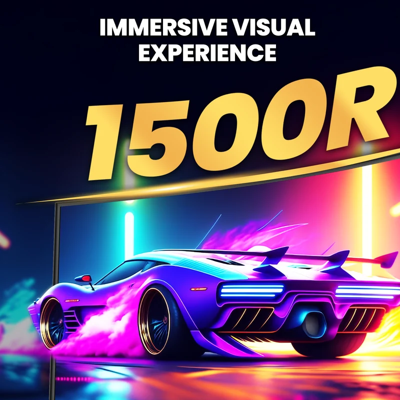 CRUA 49" Curved Gaming Monitor | DQHD(5120 * 1440), 144Hz/165Hz, 1500R, 32:9, AMD FreeSync, 120% sRGB, Height Adjustable Ultra-Wide Screen Monitors, HDMI 2.1 & DP 1.4, Wall Mount Install- Black
