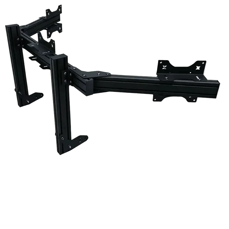Integrated triple screen setup heavy VESA 100-200 Schwarz