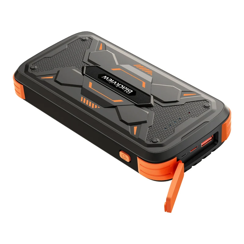 Blackview TERRA 20 – Batterie Externe Robuste IP54 20 000 mAh | 5 Ports de Charge, Double Torche Intégrée