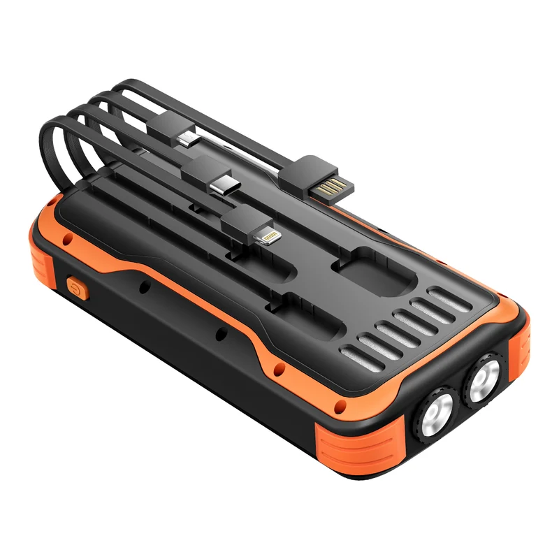 Blackview TERRA 20 – Batterie Externe Robuste IP54 20 000 mAh | 5 Ports de Charge, Double Torche Intégrée