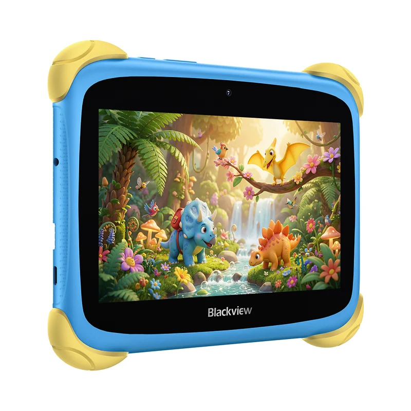 Blackview LINK Mini Kids – Tablette Enfant 7" | Écran Anti-Lumière Bleue, Google Kids Space, Étui Shockproof Offert