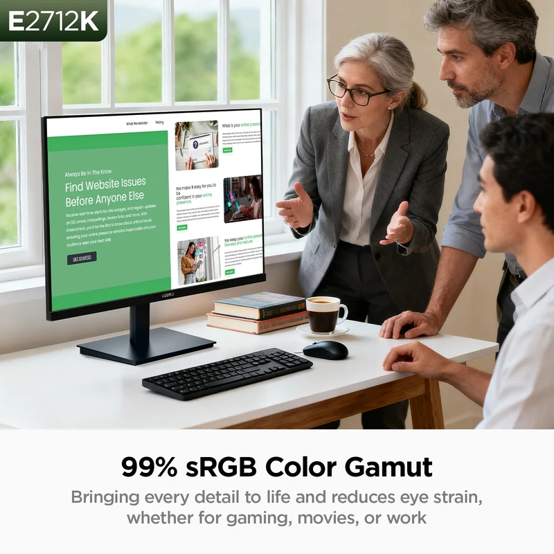 KOORUI 27 Inch Computer Monitor 144Hz FHD 1080p VA Display for Work & Play E2712K