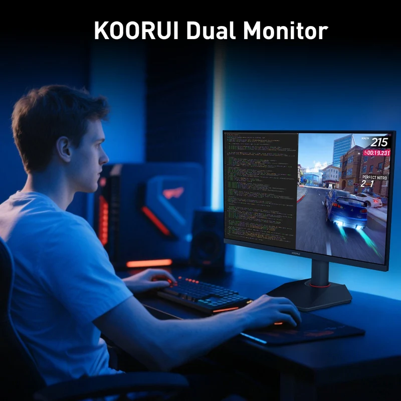 KOORUI G2741L 27-inch IPS 4K UHD Dual-Mode 160Hz+UHD/320Hz+FHD Gaming Monitor
