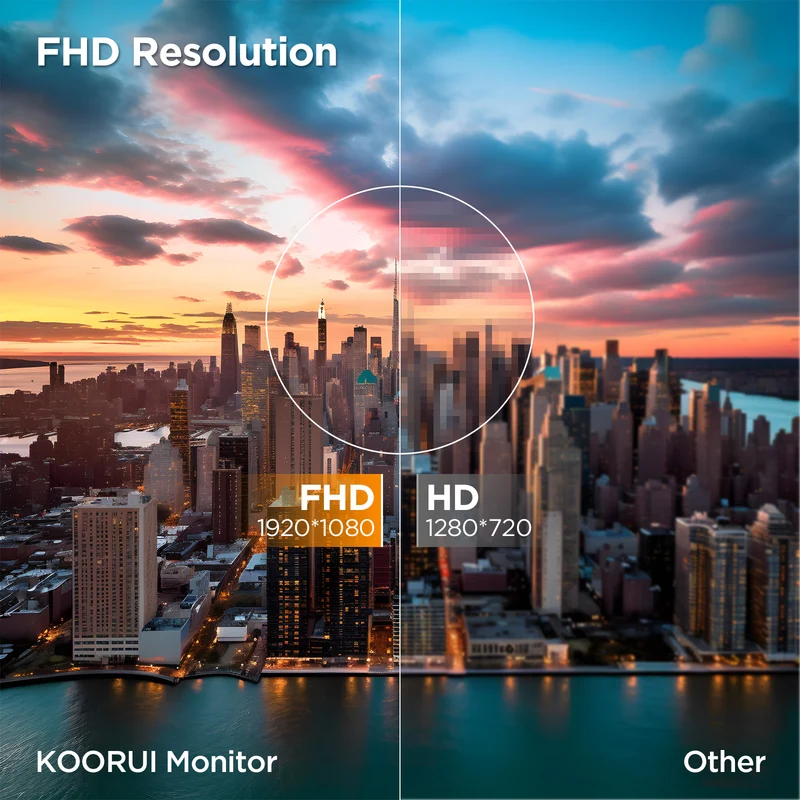 KOORUI 24 inch Curved Computer Monitor, FHD 100Hz VA 1500R PC Screen 24N5CA AMZ