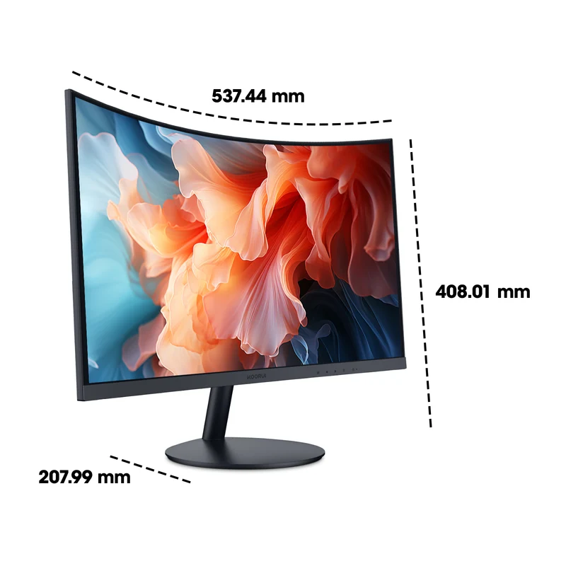 KOORUI 24 inch Curved Computer Monitor, FHD 100Hz VA 1500R PC Screen 24N5CA AMZ