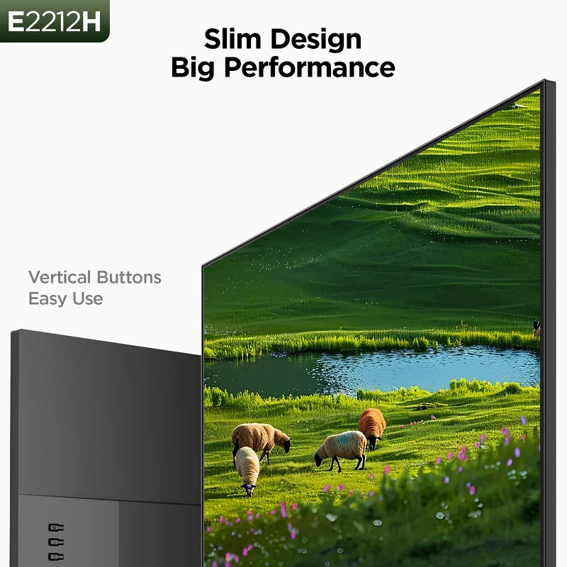 KOORUI 22 Inch Computer Monitor FHD 120Hz VA VESA Low Blue Light, E2212H AMZ