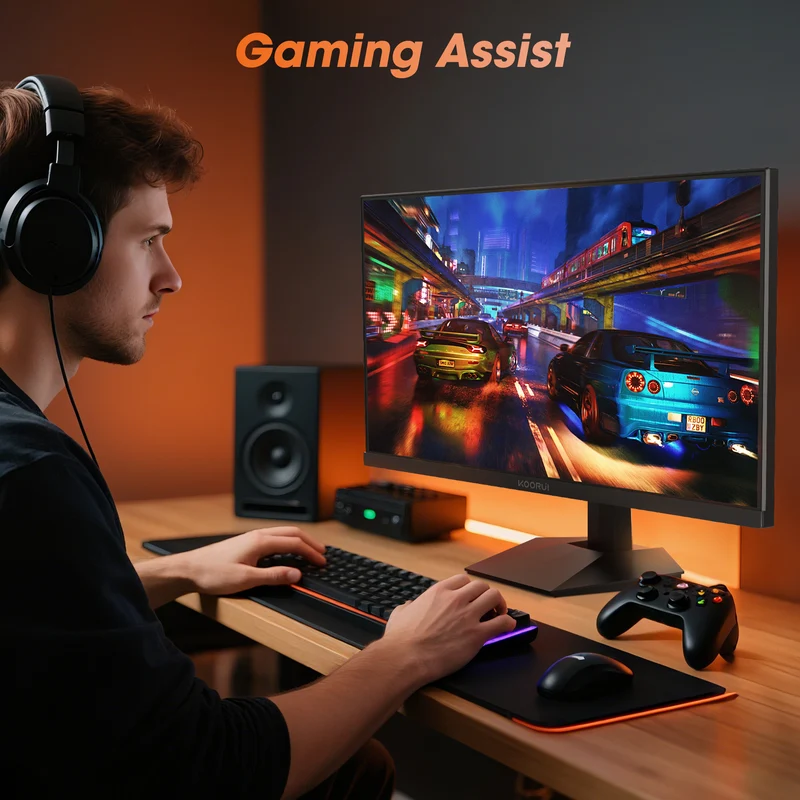 KOORUI 24" 1440p Gaming Monitor, 180Hz 2K QHD Computer Monitor, New Pc Monitor, G2421V WAL