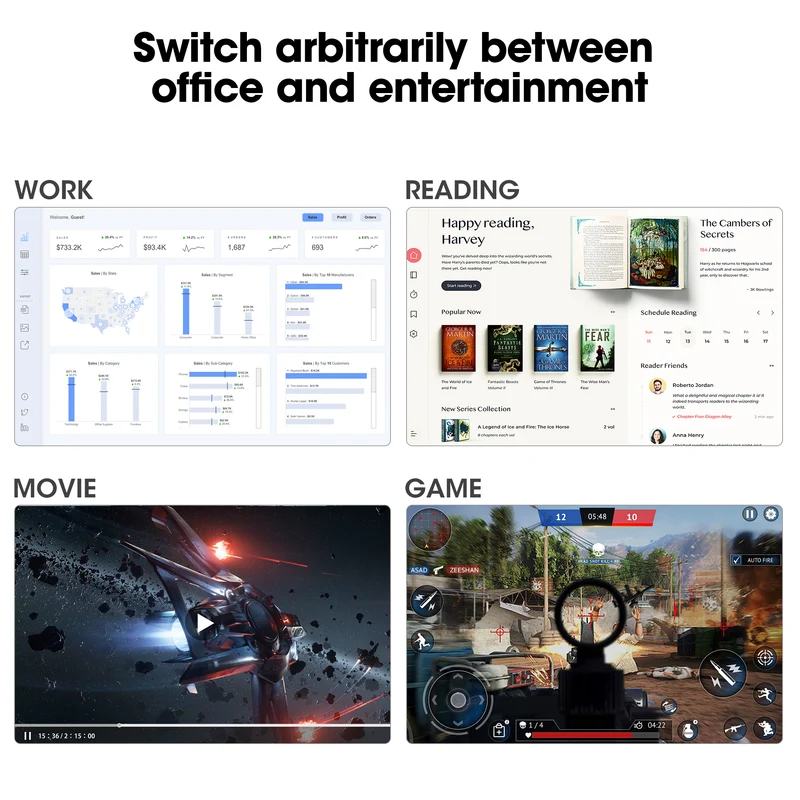 KOORUI 24" FHD 1080P Gaming Monitor, 144Hz Computer Monitor, New, E2411K