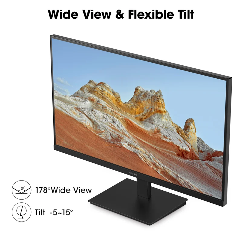 KOORUI 22" FHD 120 Hz Computer Monitor, 1080p PC Monitor with Adaptive-Sync, New E2212H WAL