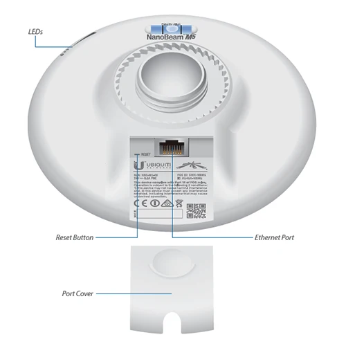 Point d'accès pont Wifi N 5Ghz NanoBeamM 16dBi 25° Ubiquiti - NBE-M5-16 EU