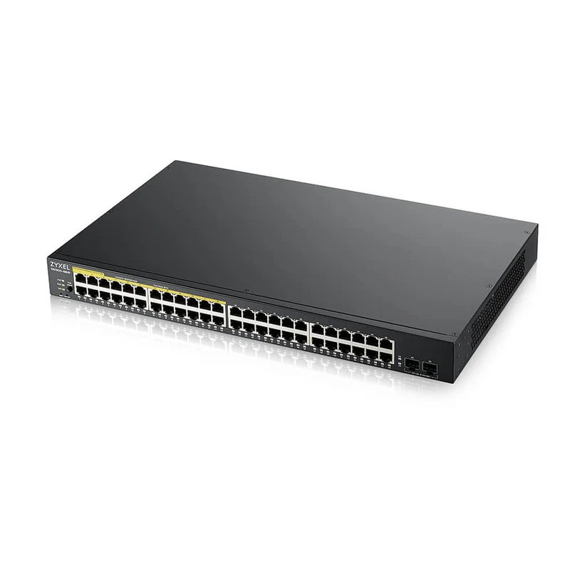 Switch 19" Smart 24 ports Giga + 24 Giga PoE + 2SFP Zyxel - GS1900-48HPV2